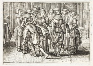 Dancing by Adriaen Pietersz van de Venne